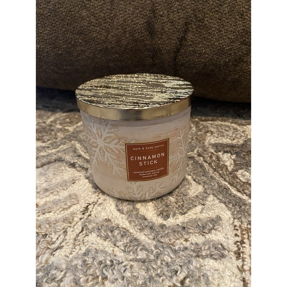 Bath & Body Works Cinnamon Stick Three Wick Candle New Fall Christmas Cozy